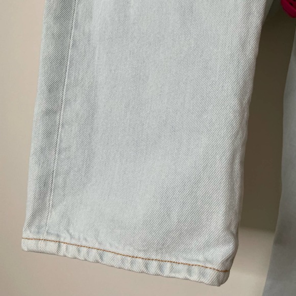 GOLDSIGN The Benefit High Rise Straight Leg Jeans Light Wash 29 - Picture 11 of 13